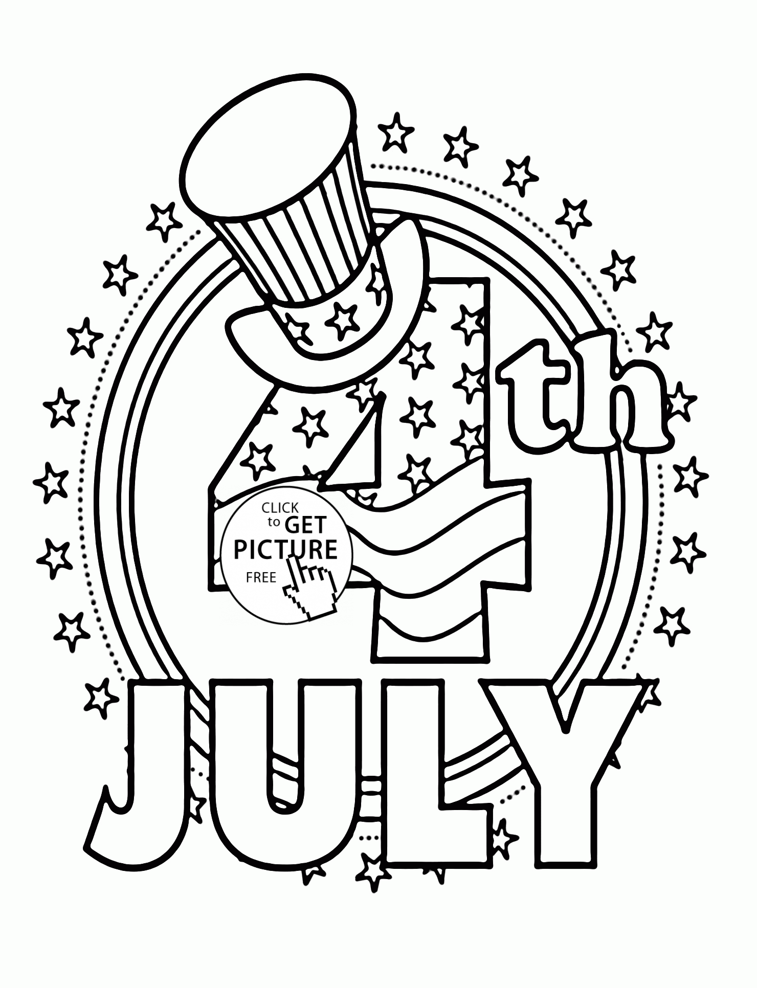 4th Of July Coloring Pages Free