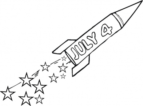 4th of July printable coloring pages