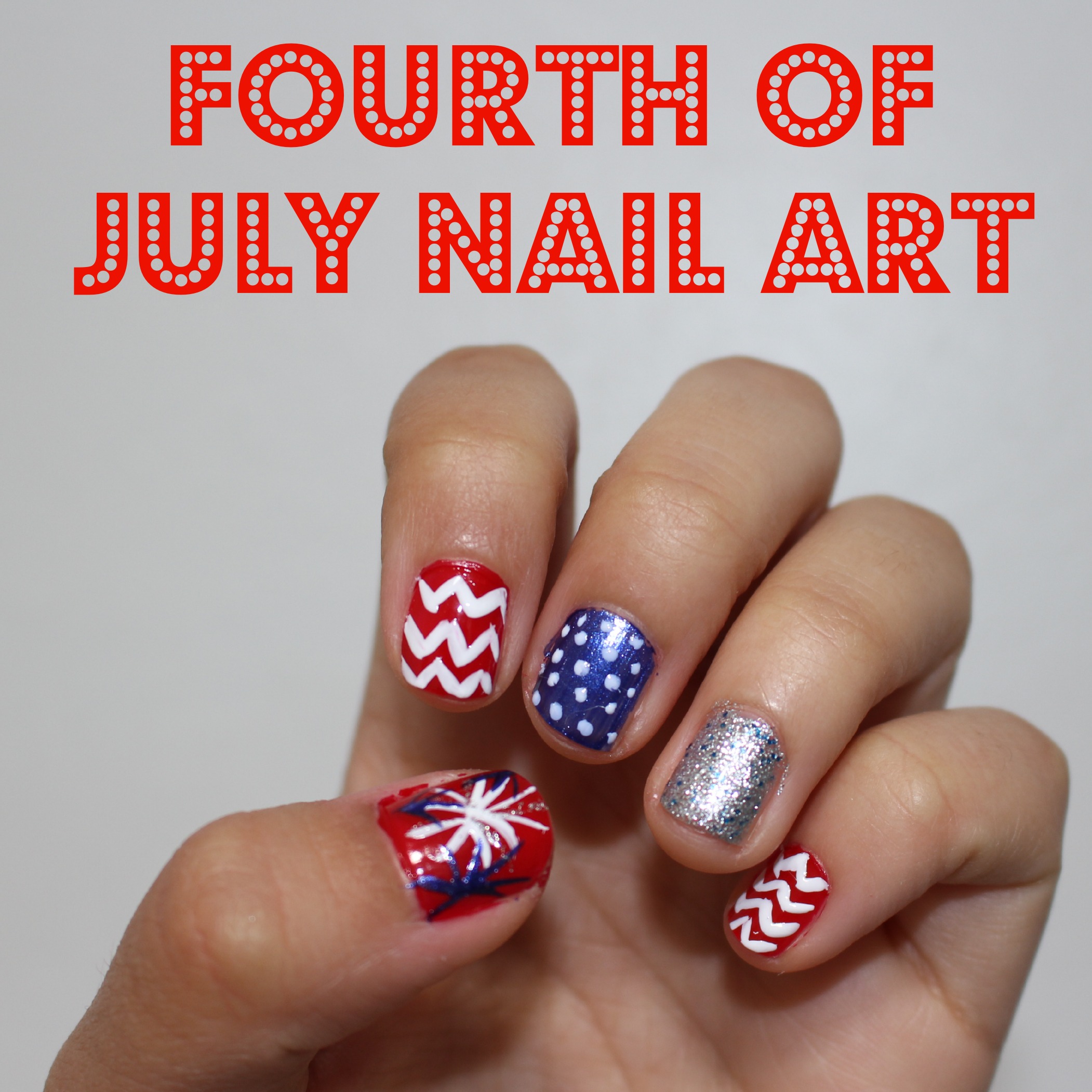Fourth of July Nail Arts