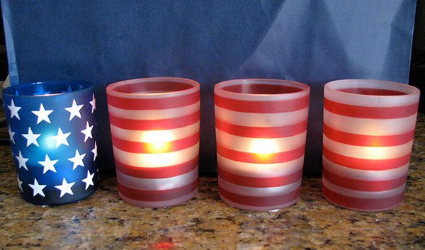 4th of July candle decoration 2021
